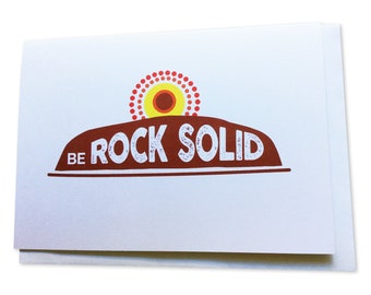 Be Rock Solid Greeting Card