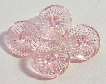 Pink Glass Buttons | Etsy