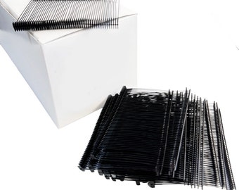 3 Inch Tagging Gun Fasteners Standard Attachments for Fine Fabric Tag Gun, All Price Tag Gun- Natural (20mm Filament Length) 3000pcs - Black