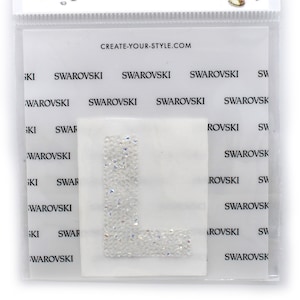 Carta L - Swarovski inicial monograma pegatina - gran regalo - ponerlo en el teléfono, maquete caso, AirPods > Más! Embalado por Zipperstop