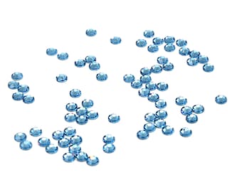 Swarovski Xirius Rose 2078 SS16 Aquamarine Hotfix Flatback