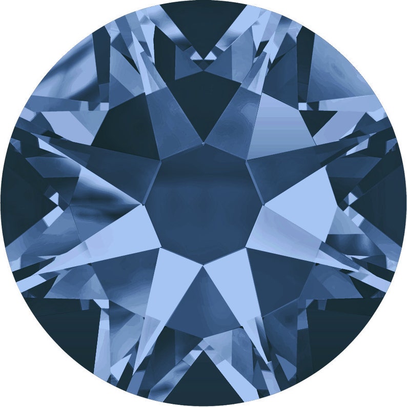 Preciosa Crystals Montana 144 Pieces No-Hotfix Foiled Flat Back Select Size image 1