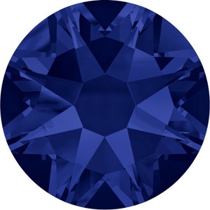 Preciosa Crystals &quot;Dark Indigo&quot; - 144 Pieces - No-Hotfix Foiled Flat Back - Select Size