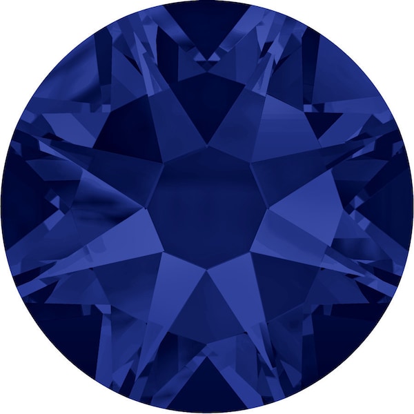 Preciosa Crystals "Dark Indigo" - 144 Pieces - No-Hotfix Foiled Flat Back - Select Size