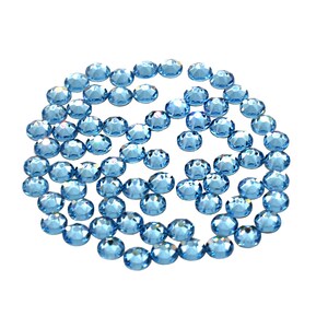 Swarovski Xirius Rose 2078 SS16 Aquamarine HotFix Flatback Crystals - Factory Pack (1440 Units Per Pack)
