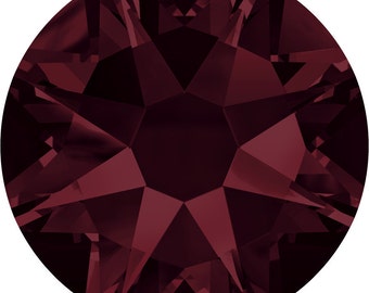 Preciosa Crystals - Burgundy - 144 Pieces - No-Hotfix Foiled Flat Back - Select Size