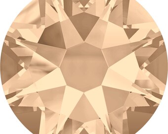 Preciosa Crystal Flat Back Light Rose AB and Light Rose
