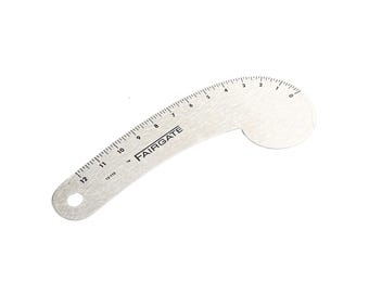 FAIRGATE 12-inch Vary Form Curve Rule Solid Aluminum Metal Ruler Measuring by Garment Center Sewing Supplies Made in USA