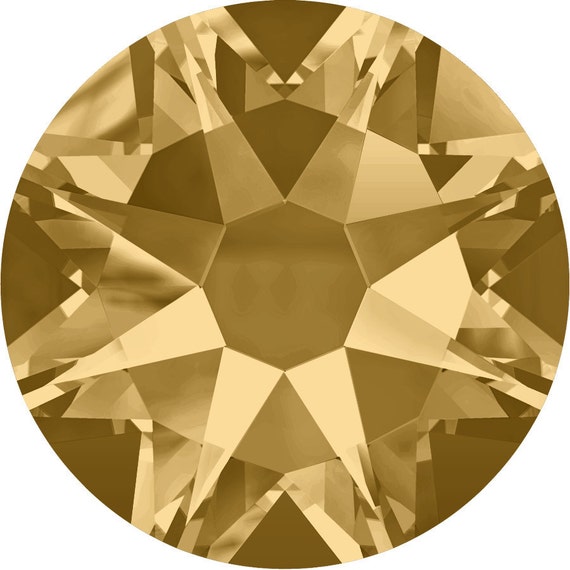 Genuine Preciosa Crystals Flatback Non-hotfix Lt Colorado Topaz 36 Per Bag  Ss30