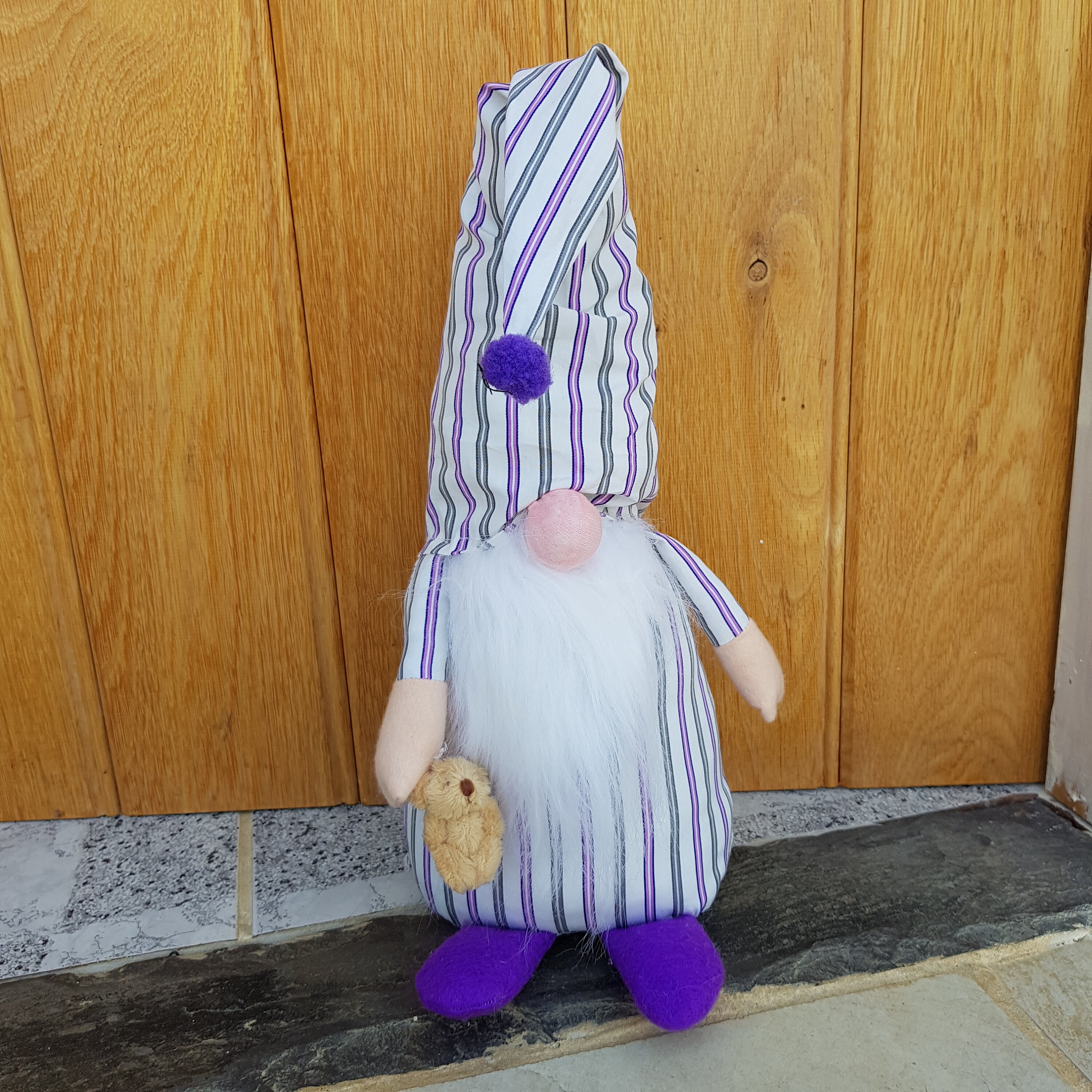 Sleepy Gonk/Gnome Door Stop Stripped nightshirt and cap and Etsy