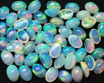 welo Opal opal cabochon 3 MM Rounds 10 Pieces Lot high quality opal rounds Natural Welo Fire Ethiopian Opal stone Small /& Tiny Size