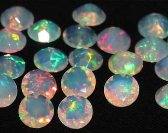 6MM Round 10 Pcs Natural Ethiopian Welo Opal Faceted Gemstone Top Quality DDL409 6MM Round 10 Pcs Natural Ethiopian Welo Opal Faceted Gemstone Top Quality DDL409