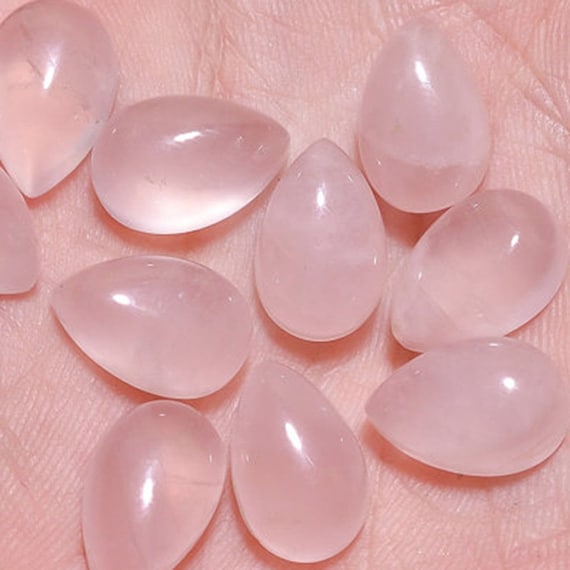 24mm-31mm 16 Pieces Rose Quartz Top Quality 100/% Natural Untreated Rose Quartz Oval Cabochon Loose Gemstones ~ 651 Carats
