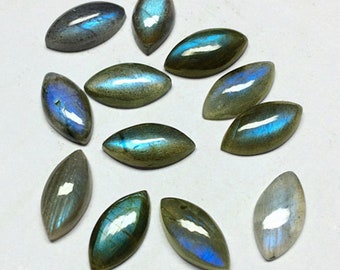 5 Pieces 8x16mm Natural Labradorite Cabochon Lot, CALIBRATED Marquise Labradorite Loose Stone Cab, Semi Precious Gemstone