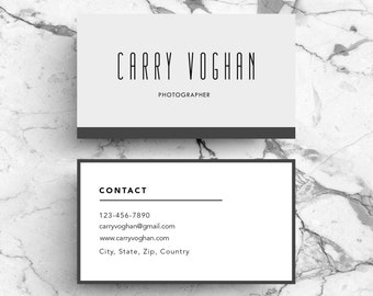 Visitenkartenvorlage / moderne Lebenslauf-Vorlage / Business Card / Cover Letter / Instandt Digital Download / enthaltene Schriftarten / PSD Vorlage