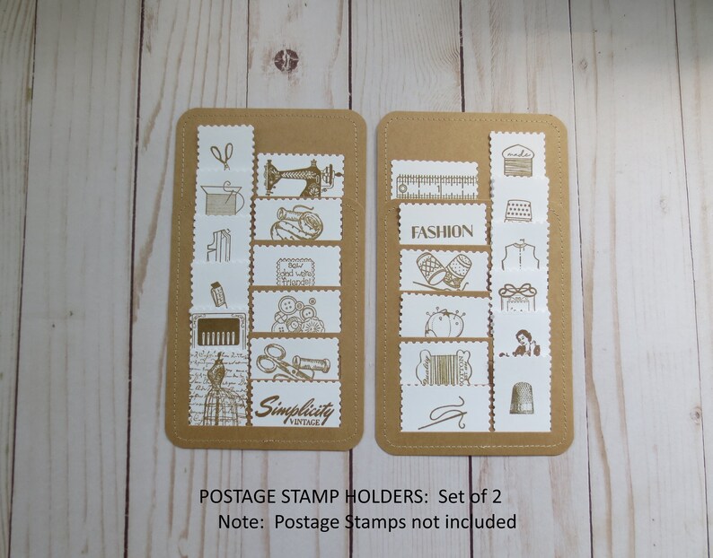 Postage Stamp Holders Stitched With 6 Pockets Your Choice Etsy