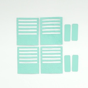 Tim Holtz Stitched Slots Die, Embossed Stitched Slots, Embossed Flower, Pockets, Tags,Journal Supplies,Planner Supplies,Ticket Pockets,Label