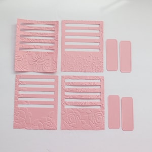 Tim Holtz Stitched Slots Die, Embossed Stitched Slots,Embossed Flower,Pockets, Tags,Journal Supplies,Planner Supplies,Ticket Pockets, Labels