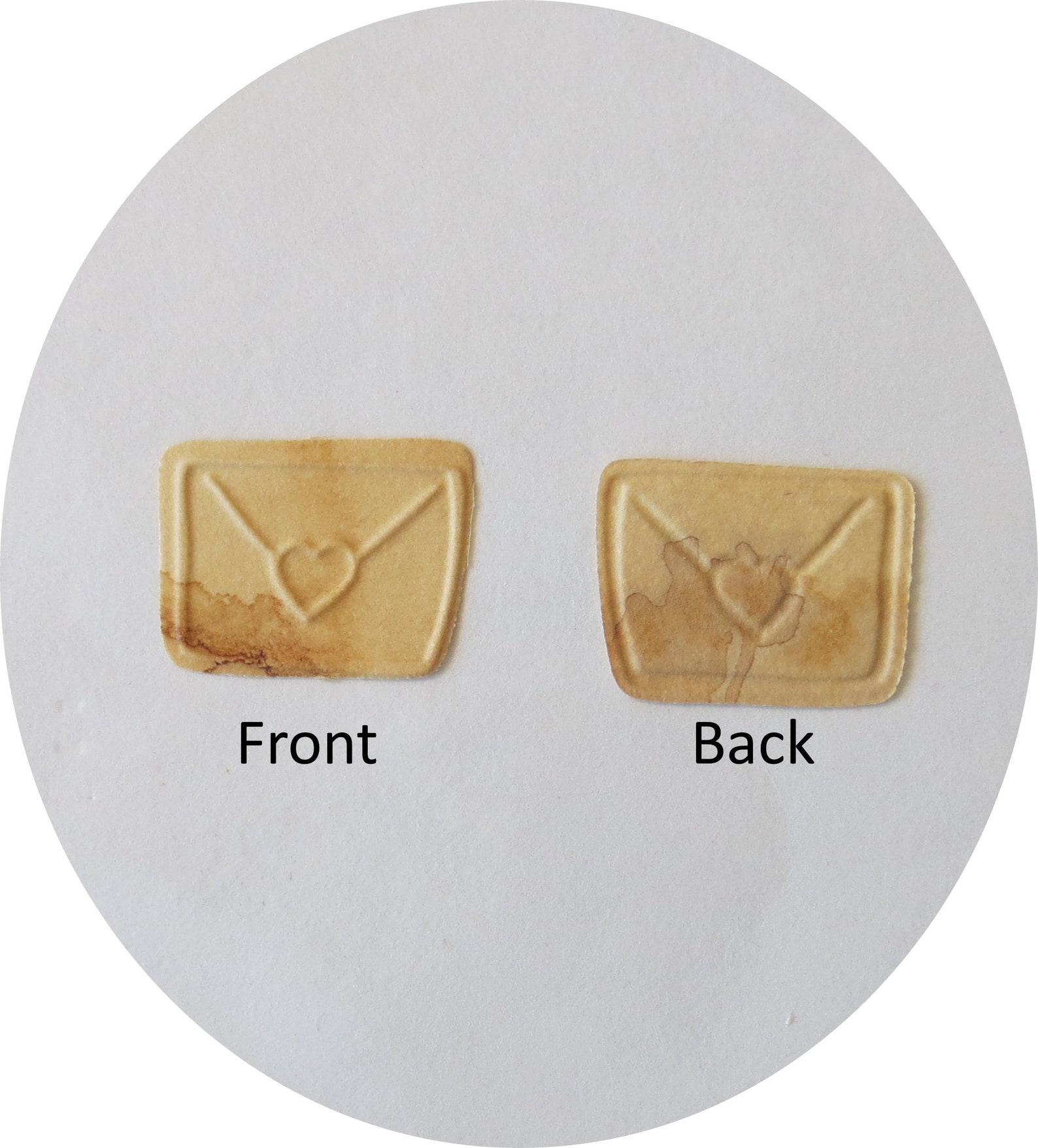 50 Miniature Faux Envelopes Embossed Envelope Die Cuts Etsy