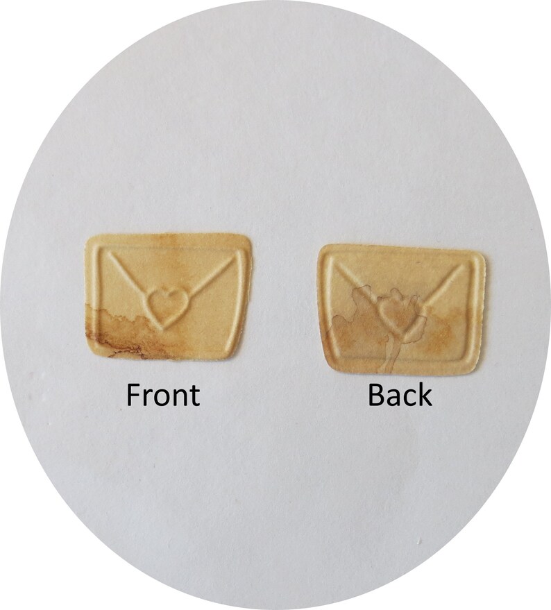 50 Miniature Faux Envelopes Embossed Envelope Die Cuts Etsy