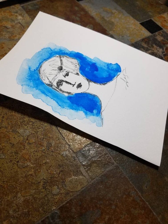 Simple. Ink and watercolor : r/painting