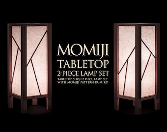 Momiji Tabletop Shoji Lamp Set