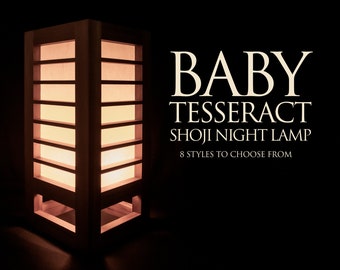 Baby Tesseract Shoji Night Lamp