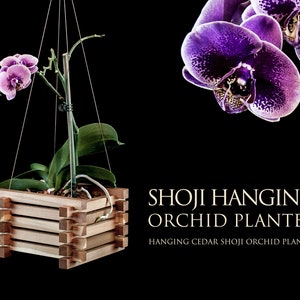 Shoji Hanging Orchid Planter