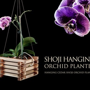 Shoji Hanging Orchid Planter image 1