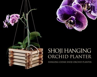 Shoji Hanging Orchid Planter