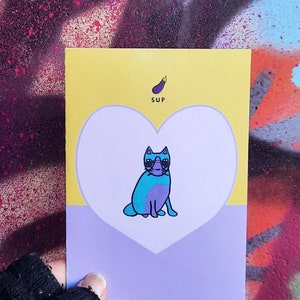Amore del 21 ° secolo - Biglietti di auguri - Biglietti vuoti con buste - Illustrazione - Cartolina di cancelleria - Biglietto di compleanno - Biglietto di San Valentino