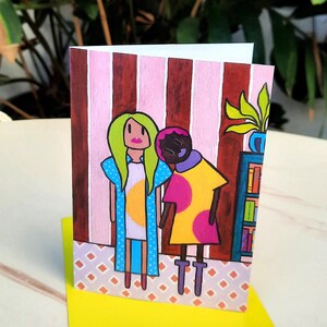 Just the Two of Us - Greeting Card - Blank Card - Illustration - Stationary Card - Love