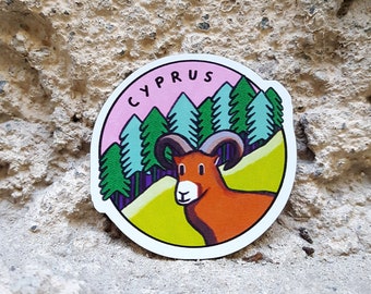 Cyprus Magnet Mouflon - Souvenir - Unisex Gifts - Fridge Magnet -  Home Gifts - Home Decor