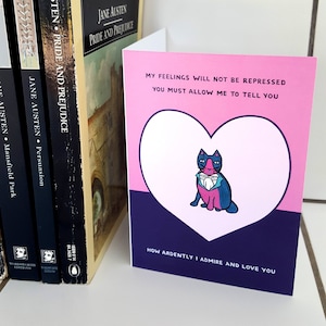 Mr. Darcy Cat - Greeting cards - Blank Cards With Envelopes - Illustration - Stationary Card - Birthday Card - Valentines Card