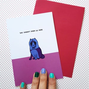 Mean Girls - She Doesn't Even Go Here - Grußkarten - Blankokarten mit Umschlägen - Briefkarten - Geburtstagskarte - Mean Girls