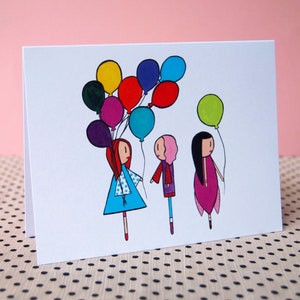 Balloon It Forward - Biglietto d'auguri - Biglietti vuoti con buste - Illustrazione - Biglietto stazionario - Biglietto di ringraziamento - Compleanno