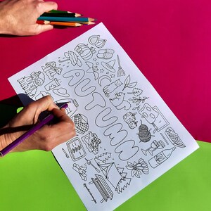 Printable Colouring Pages - the Seasons - Instant Download - Colouring ...