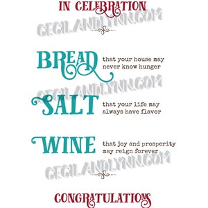 Printable Bread Salt Wine Quote Blessing Bread Salt Wine Gift Basket ...
