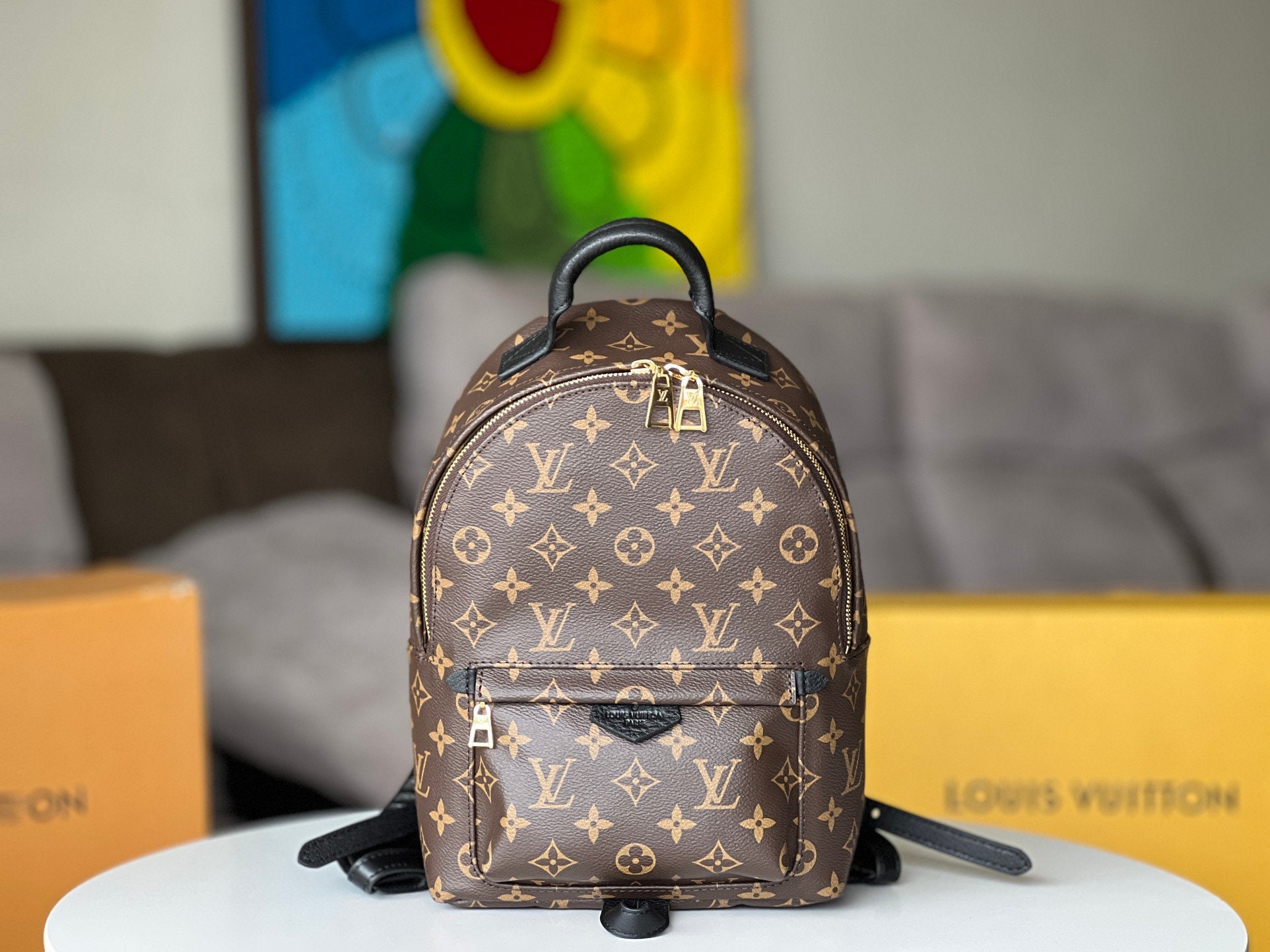 louis vuitton yellow shopping bag