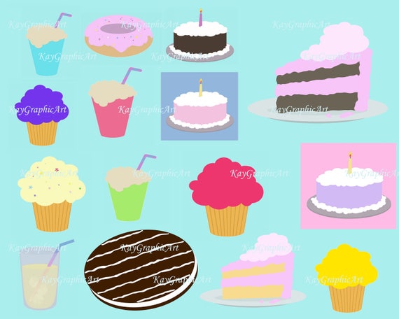 Boisson De Gateau Cupcake Cookie Set Clipart Clipart Numerique Etsy Boisson De Gateau Cupcake Cookie Set Clipart Clipart Numerique Etsy