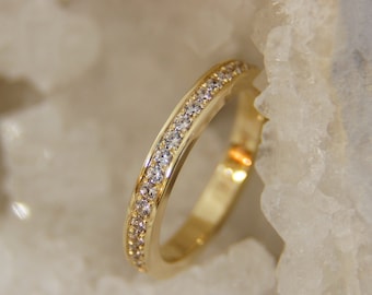 Memoryring/Alliance Ring aus 585 Gold mit Brillanten