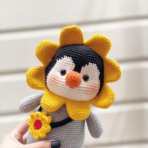 CROCHET PATTERN - Gina the little penguin, stuffed animal, penguin crochet pattern, amigurumi crochet pattern