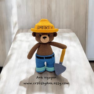 PDF File - Smokey Bear crochet pattern