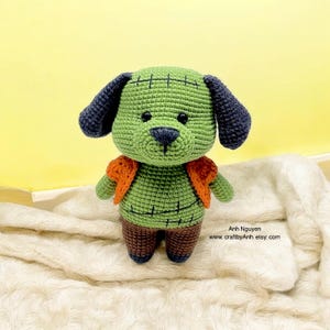Crochet Puppy Pattern: Zombie Halloween Costume Amigurumi (PDF Pattern)
