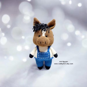 CROCHET PATTERN  - Matrix the little horse, crochet tutorial, animal crochet pattern, horse crochet pattern, amigurumi pattern, horse