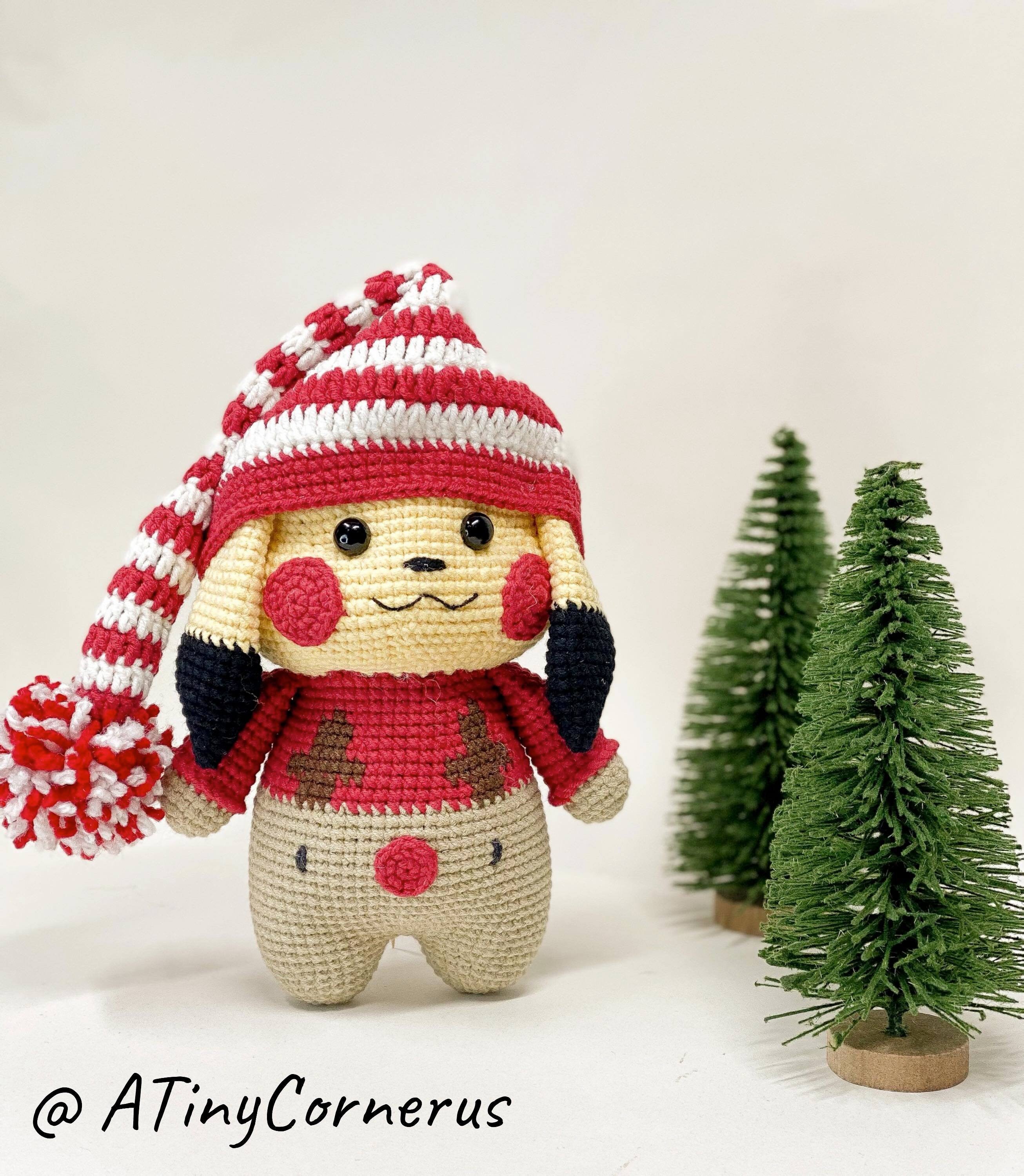 Crochet Pattern Pikachu in Rudolph Pajamas Animal Crochet - Etsy