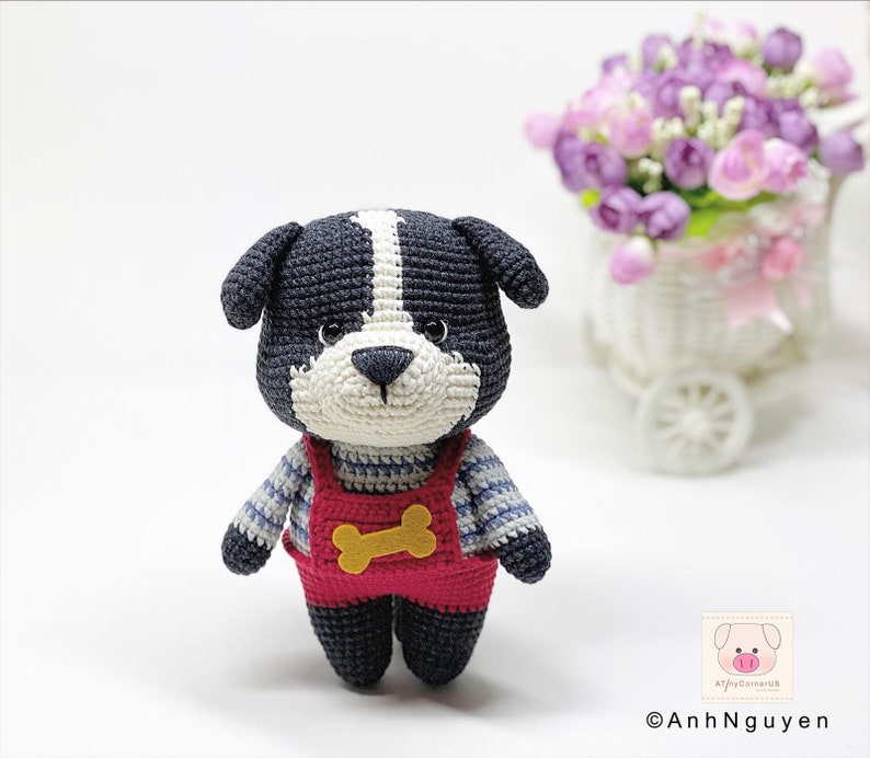 the puppy amigurumi crochet pattern dog amigurumi CROCHET PATTERN crochet tutorial Sam dog crochet pattern