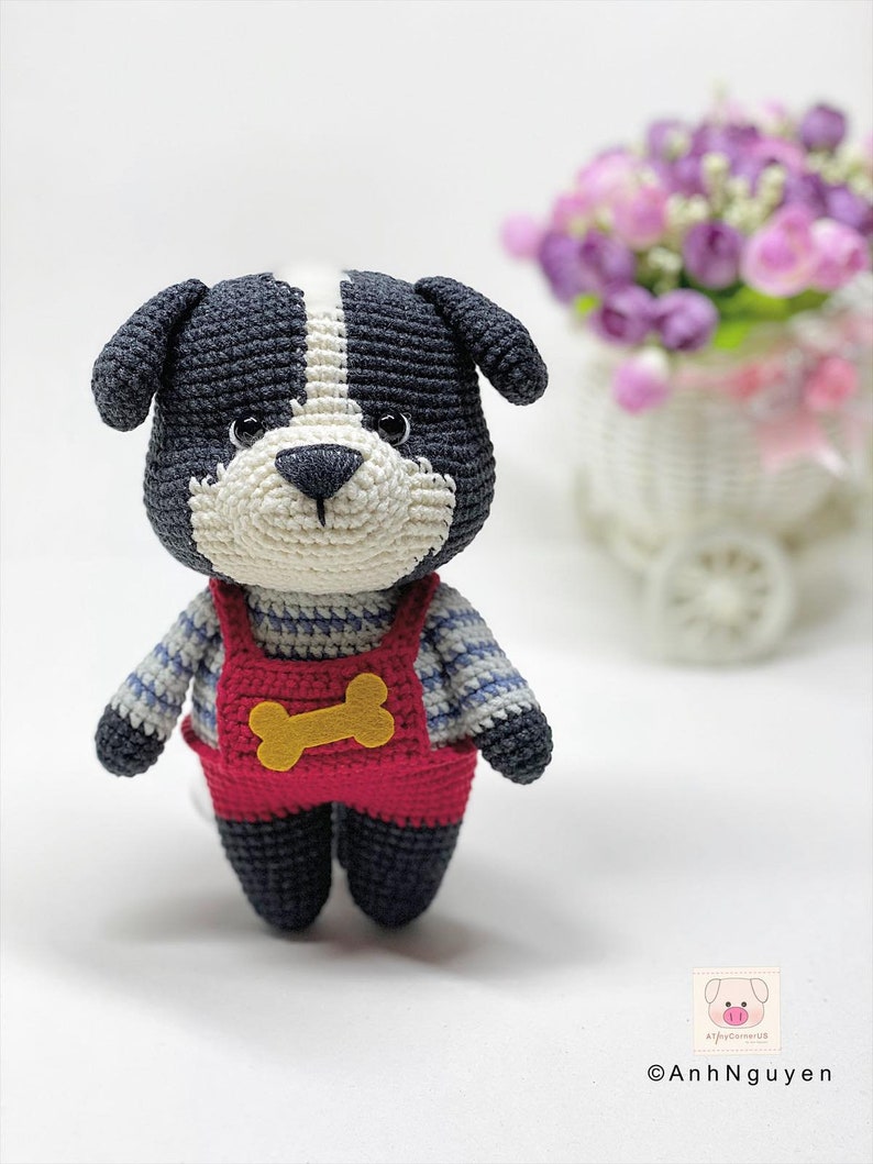 the puppy amigurumi crochet pattern dog amigurumi CROCHET PATTERN crochet tutorial Sam dog crochet pattern