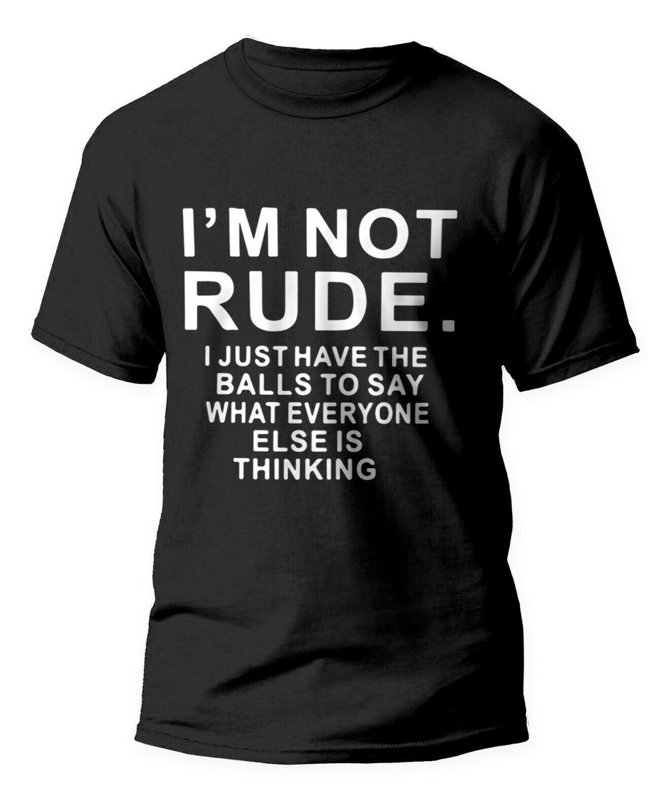 Men's I m Not Rude Tshirt Novelty Tee party Birthday Gift Etsy