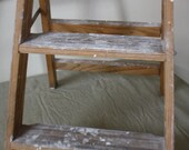 Vintage Small quot Step Ladder quot Stepladder quot Cottage Chic Storage quot quot Plant Stand quot quot Display Shelf quot Outdoor Indoor Garden Farmhouse Prop quot Ladder quot